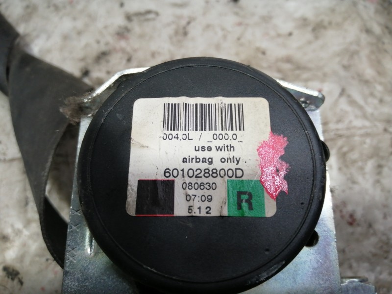 Recambio de cinturon seguridad delantero derecho para mini mini (r56) cooper d referencia OEM IAM 601028800D  