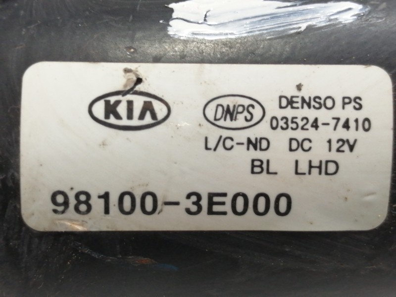 Recambio de motor limpia delantero para kia sorento 2.5 crdi vgt ex1 referencia OEM IAM 981003E000  