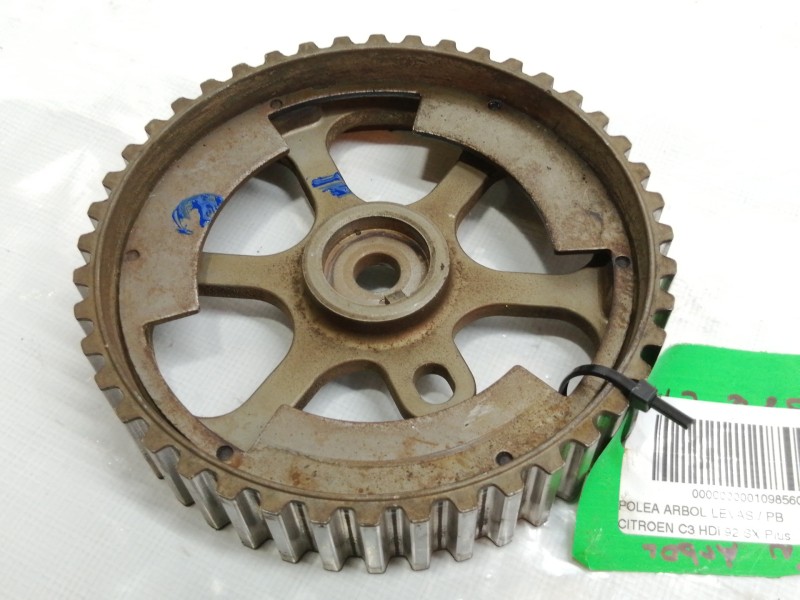 Recambio de polea arbol levas para citroën c3 hdi 92 sx plus referencia OEM IAM 9640473280  