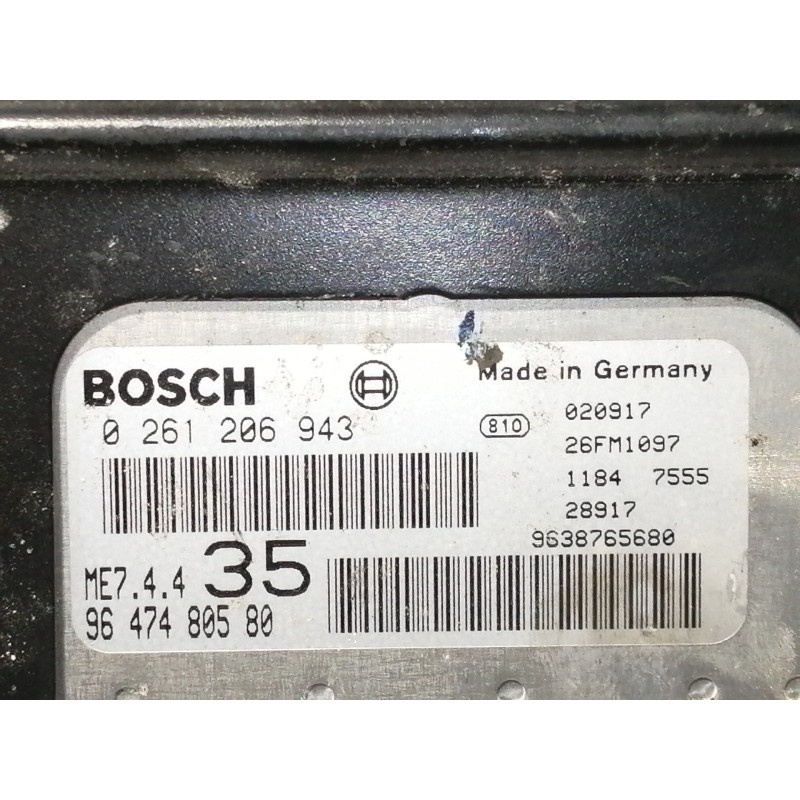 Recambio de centralita motor uce para peugeot 307 break / sw (s1) break xt referencia OEM IAM 0261206943  