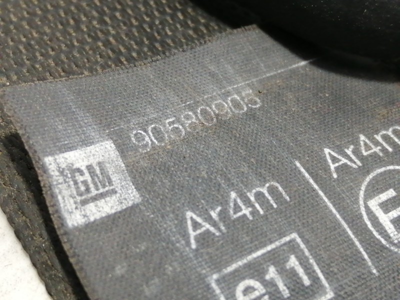 Recambio de cinturon seguridad trasero izquierdo para opel zafira a comfort referencia OEM IAM 90580905 90580905 