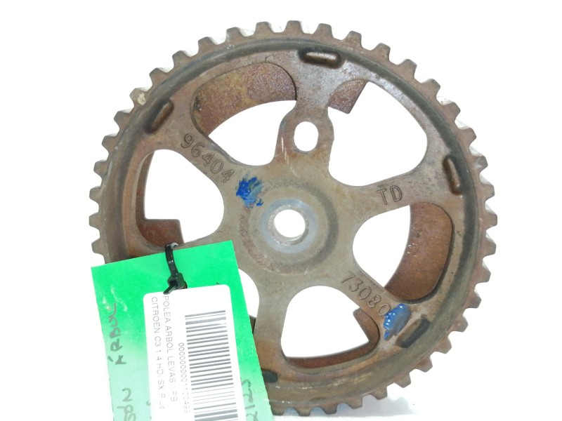 Recambio de polea arbol levas para citroën c3 1.4 hdi sx plus referencia OEM IAM 9640473080  