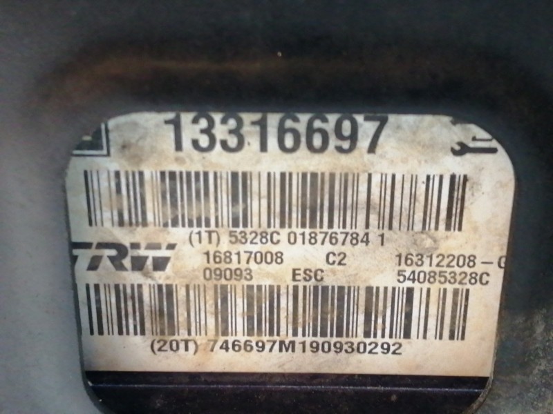 Recambio de abs para opel insignia berlina cosmo referencia OEM IAM 13316697 16312208 54085328C