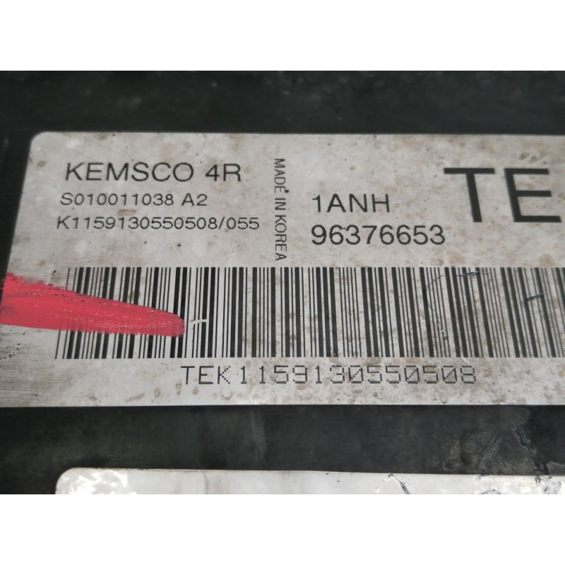 Recambio de centralita motor uce para daewoo kalos 1.2 se referencia OEM IAM 96376653  