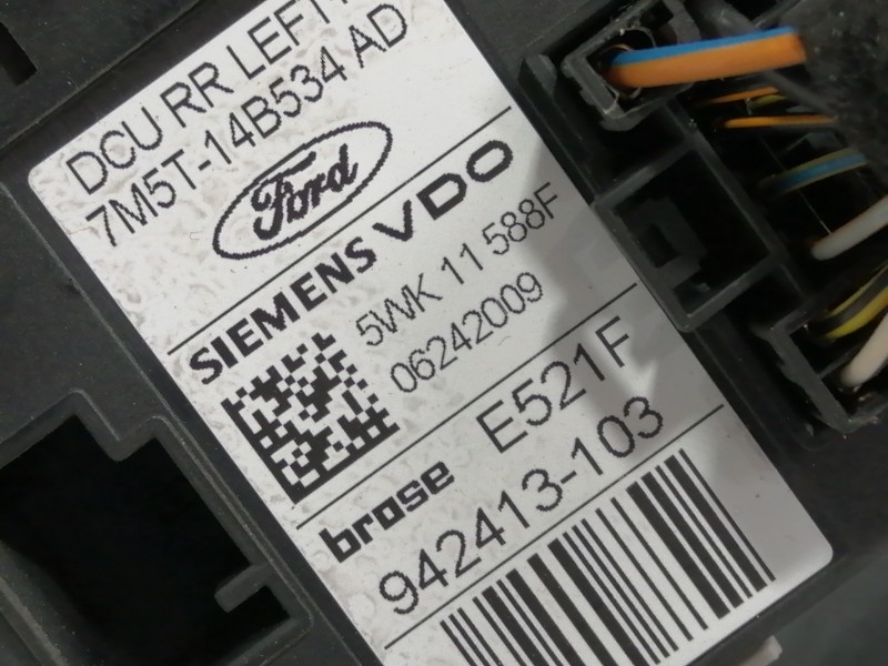 Recambio de elevalunas trasero izquierdo para ford kuga (cbv) titanium referencia OEM IAM 7M5T14B534AD 5WK11588F / 7M51R24995DB 