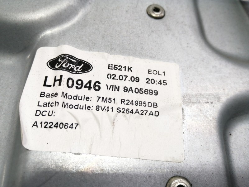 Recambio de elevalunas trasero izquierdo para ford kuga (cbv) titanium referencia OEM IAM 7M5T14B534AD 5WK11588F / 7M51R24995DB 