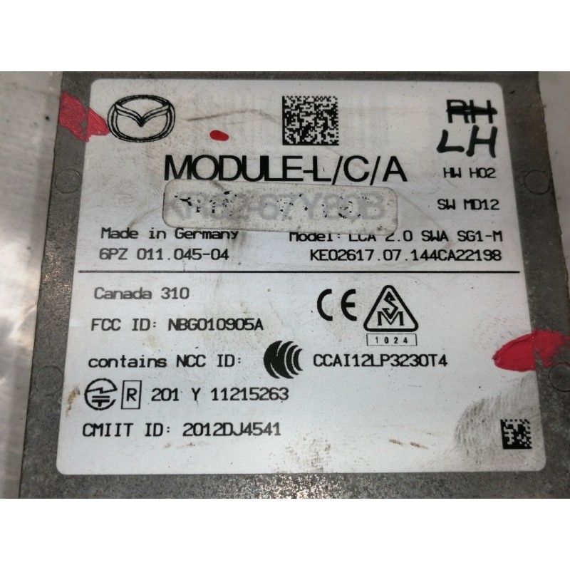 Recambio de modulo electronico para mazda 3 lim. () luxury referencia OEM IAM KR8267Y80B 6PZ01104504 / 6PZ011045 NBG010905A / 20