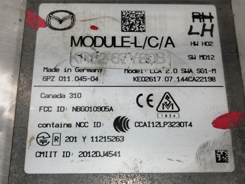 Recambio de modulo electronico para mazda 3 lim. () luxury referencia OEM IAM KR8267Y80B 6PZ01104504 / 6PZ011045 NBG010905A / 20