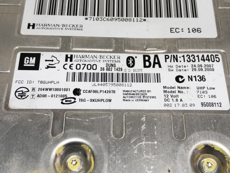 Recambio de modulo electronico para opel insignia berlina cosmo referencia OEM IAM 13314405 366821429 