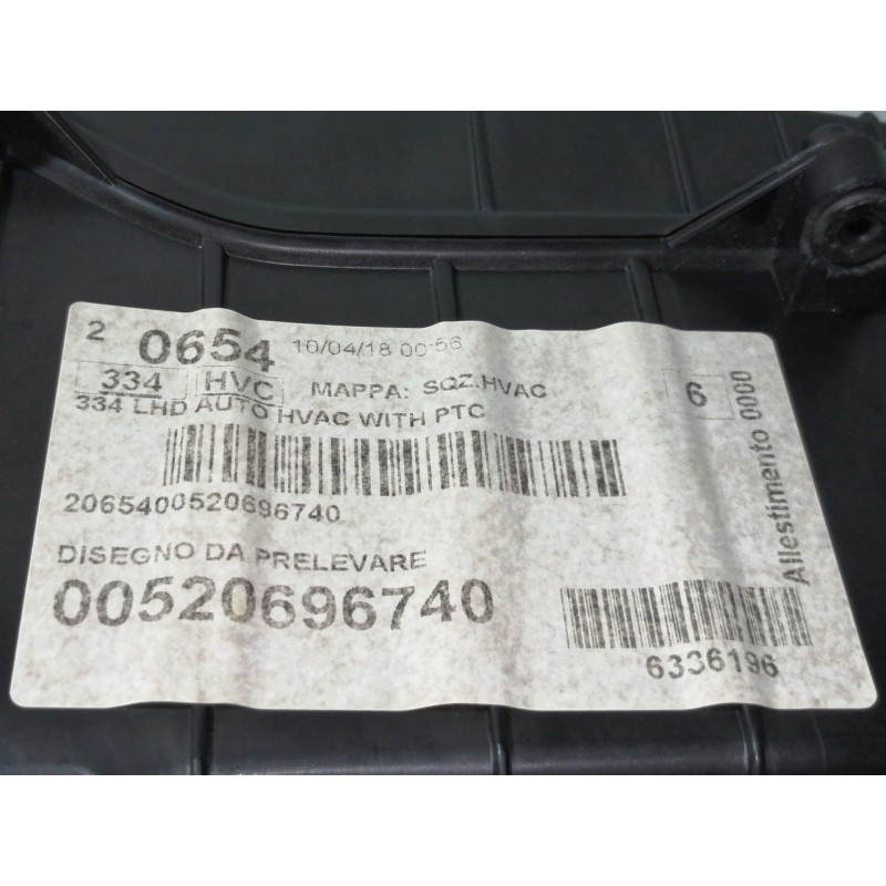 Recambio de calefaccion entera normal para fiat 500 x (334) urban referencia OEM IAM 00520696740  