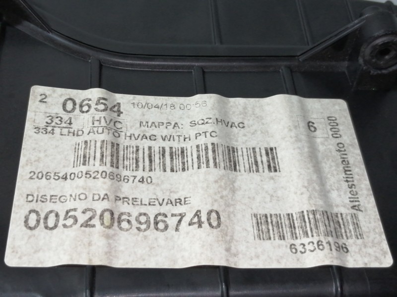 Recambio de calefaccion entera normal para fiat 500 x (334) urban referencia OEM IAM 00520696740  