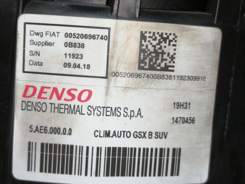 Recambio de calefaccion entera normal para fiat 500 x (334) urban referencia OEM IAM 00520696740  