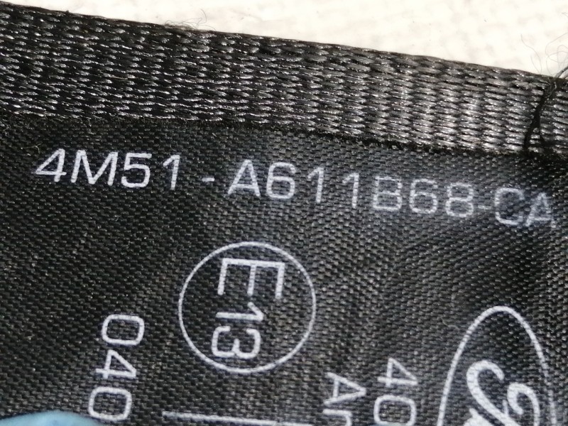 Recambio de cinturon seguridad trasero derecho para ford kuga (cbv) titanium referencia OEM IAM 4M51A611B68CA 4M51A611B68 