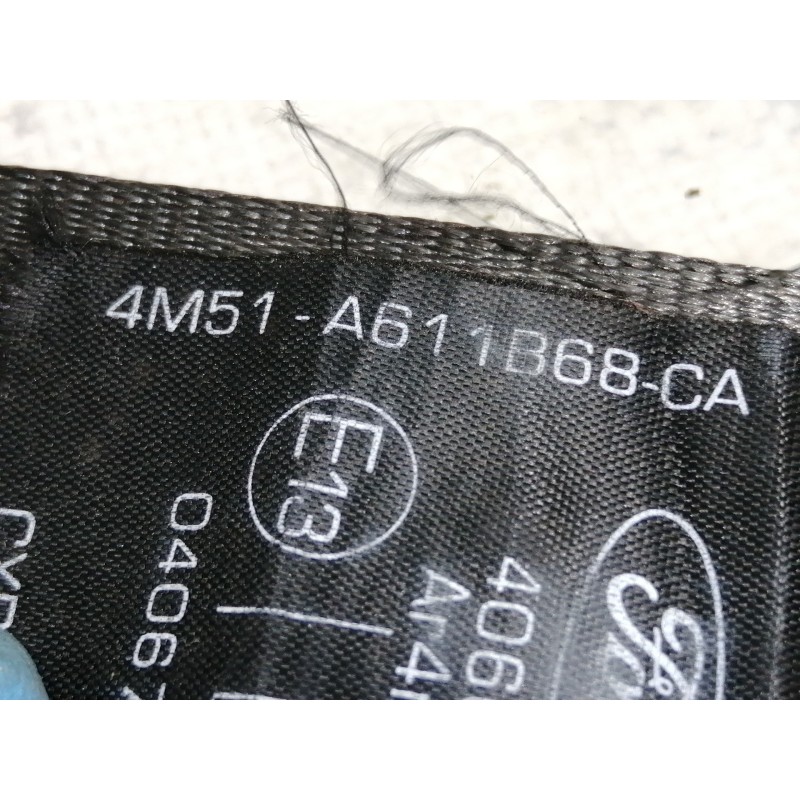 Recambio de cinturon seguridad trasero izquierdo para ford kuga (cbv) titanium referencia OEM IAM 4M51A611B68CA 4M51A611B68 