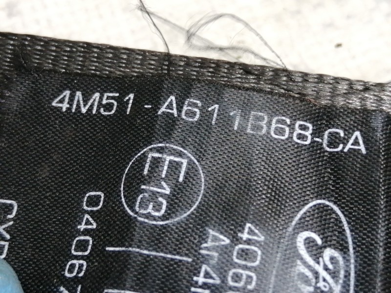 Recambio de cinturon seguridad trasero izquierdo para ford kuga (cbv) titanium referencia OEM IAM 4M51A611B68CA 4M51A611B68 