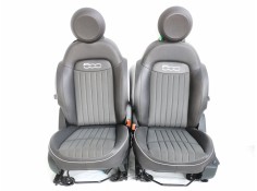 Recambio de juego asientos completo para fiat 500 x (334) urban referencia OEM IAM PIEL/CUERONEGRO  