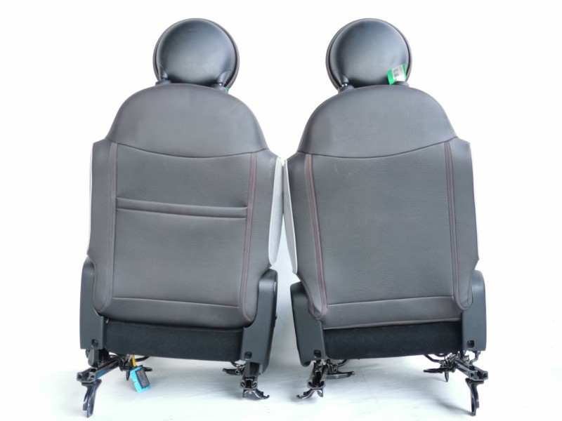 Recambio de juego asientos completo para fiat 500 x (334) urban referencia OEM IAM PIEL/CUERONEGRO  
