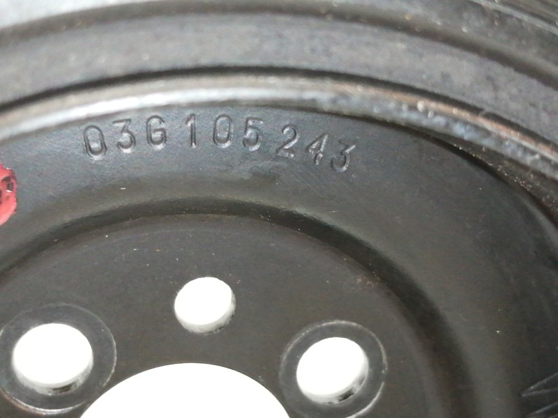 Recambio de polea cigueñal para volkswagen passat berlina (3c2) trendline referencia OEM IAM 03G105243  