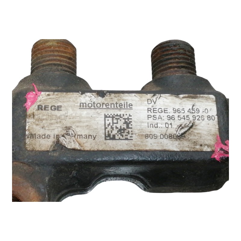 Recambio de rampa inyectora para citroën berlingo xtr 1,6 hdi 92 referencia OEM IAM 9654592680  