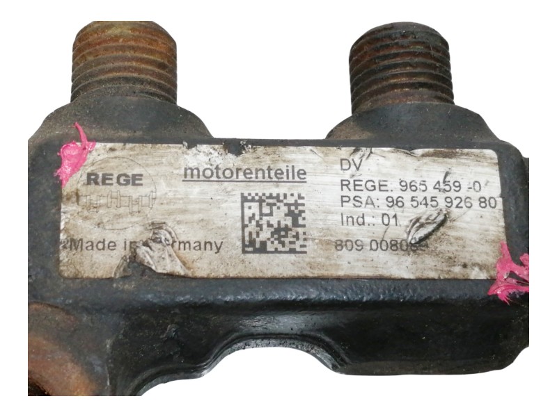 Recambio de rampa inyectora para citroën berlingo xtr 1,6 hdi 92 referencia OEM IAM 9654592680  