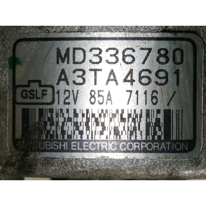 Recambio de alternador para mitsubishi galant berlina (ea0) 2500 v6 24v referencia OEM IAM MD336780 A3TA4691 