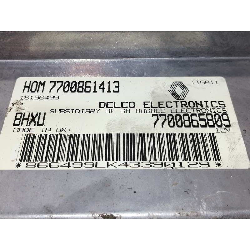 Recambio de centralita motor uce para renault 19 hatchback (b/c53) europa referencia OEM IAM HOM7700861413 7700865809 