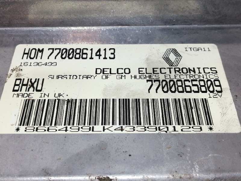 Recambio de centralita motor uce para renault 19 hatchback (b/c53) europa referencia OEM IAM HOM7700861413 7700865809 