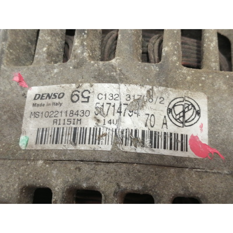 Recambio de alternador para fiat panda (169) 1.2 8v alessi referencia OEM IAM 51714794  
