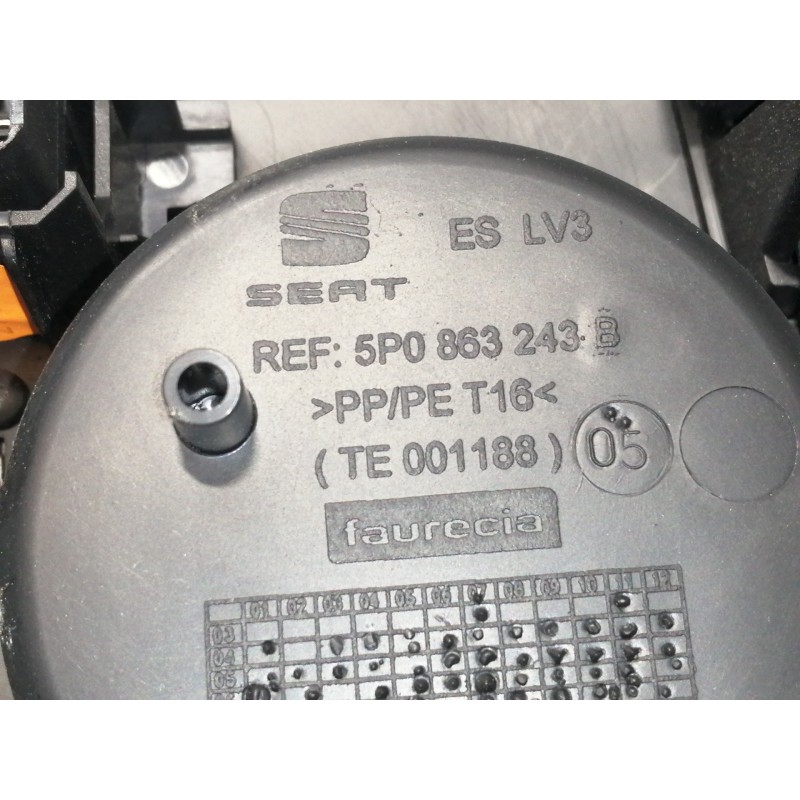 Recambio de apoyabrazos central para seat toledo (5p2) reference referencia OEM IAM 5P0864251B  
