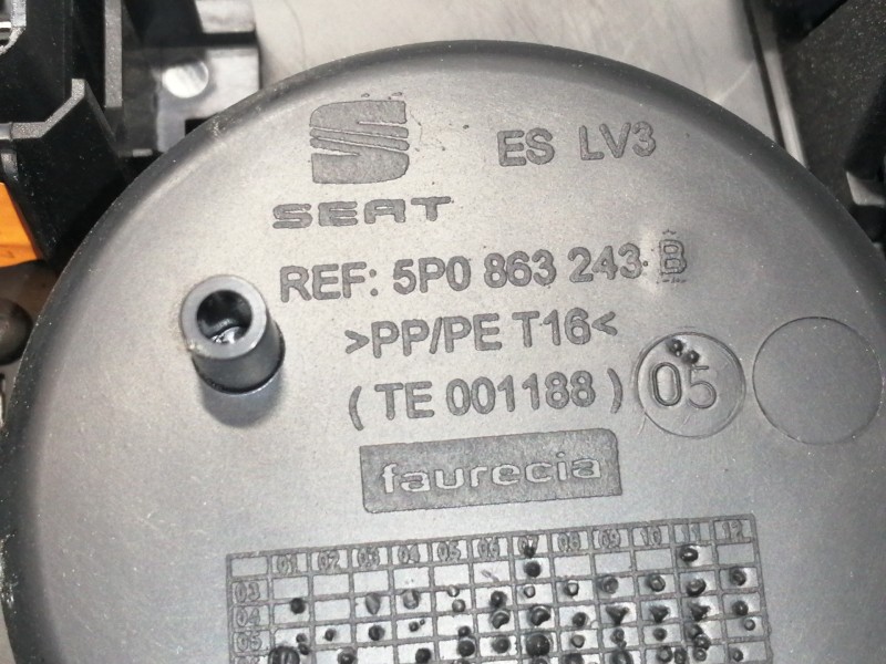 Recambio de apoyabrazos central para seat toledo (5p2) reference referencia OEM IAM 5P0864251B  