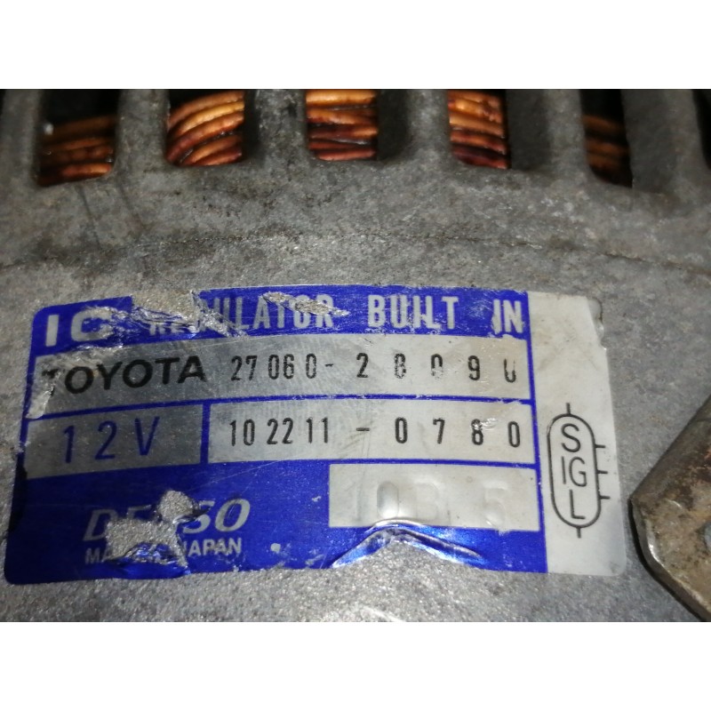 Recambio de alternador para toyota rav 4 (a2) 2.0 16v cat referencia OEM IAM 2706028090  