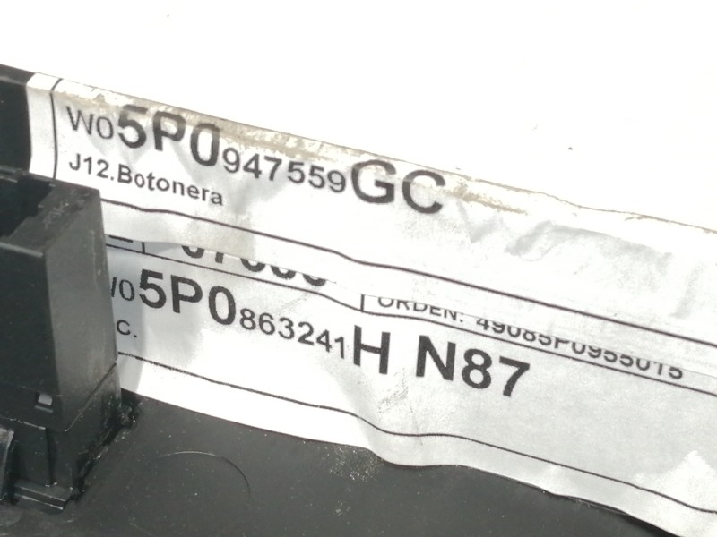 Recambio de apoyabrazos central para seat toledo (5p2) reference referencia OEM IAM 5P0864251B  