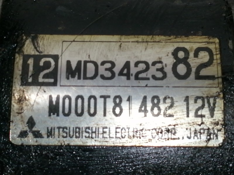 Recambio de motor arranque para mitsubishi galant berlina (ea0) 2500 v6 24v referencia OEM IAM MD342382 M000T81482 