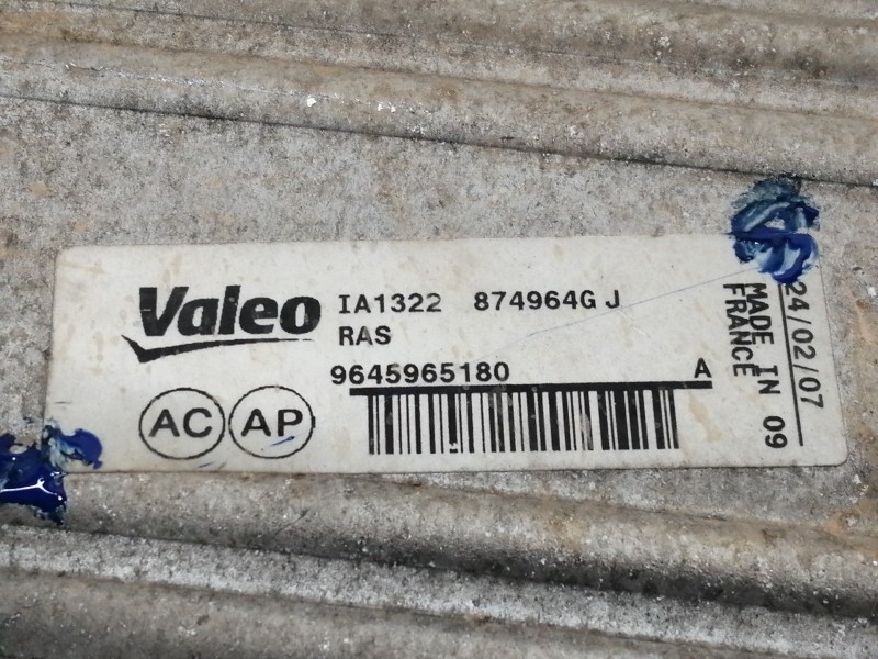 Recambio de intercooler para citroën xsara picasso 1.6 hdi 110 sx top referencia OEM IAM 9645965180  