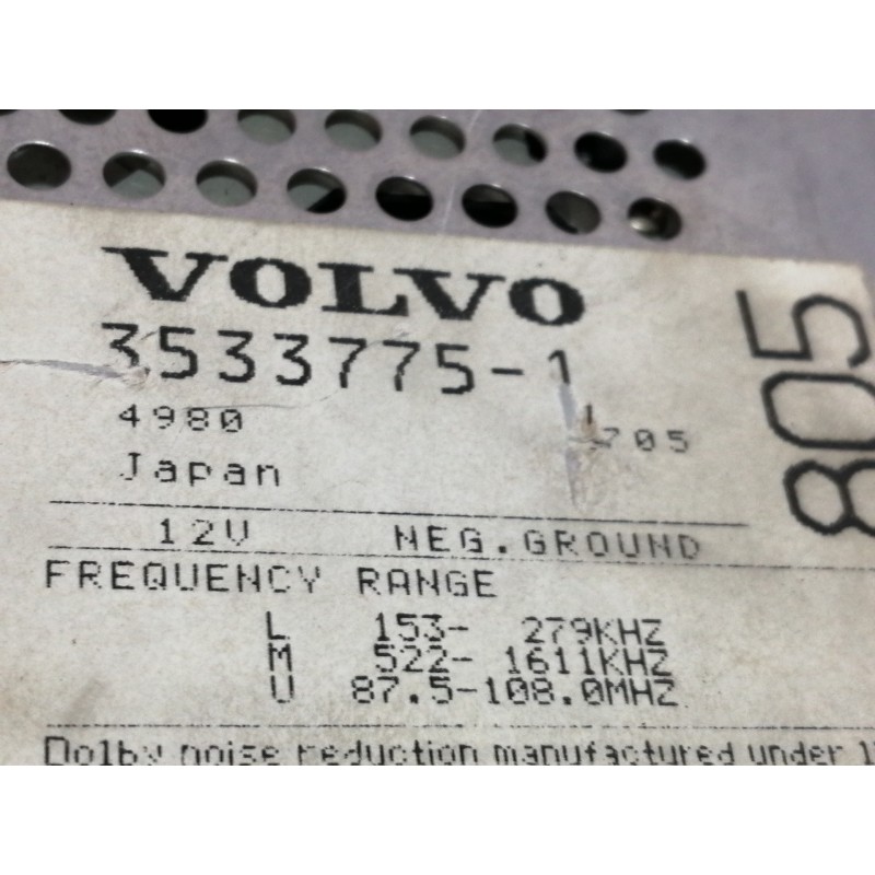 Recambio de sistema audio / radio cd para mitsubishi galant berlina (ea0) 2500 v6 24v referencia OEM IAM 35337751  