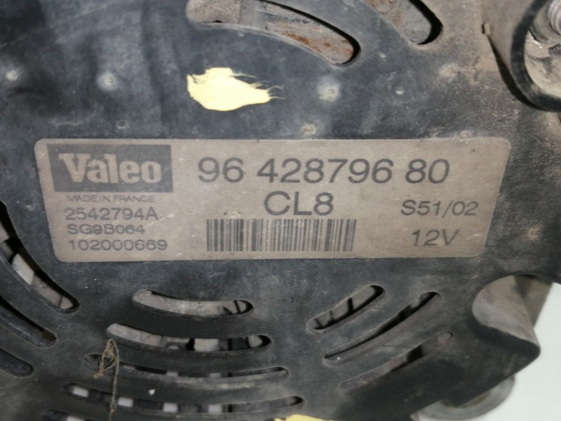 Recambio de alternador para citroën c3 1.1 vivace referencia OEM IAM 9642879680 2542794A SG9B064