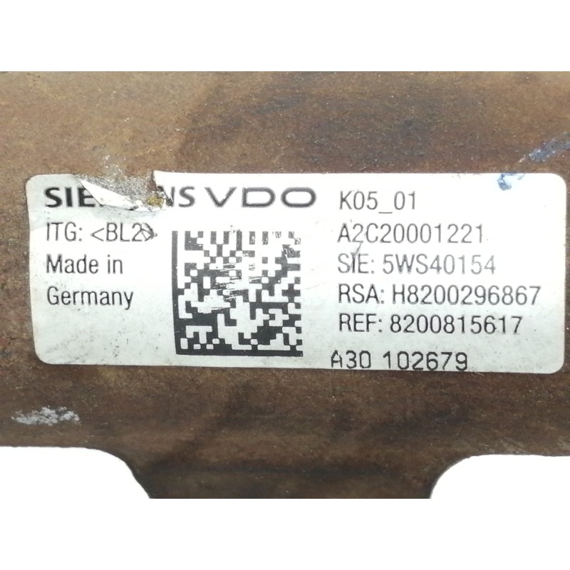 Recambio de rampa inyectora para nissan tiida (c11x/sc11x) acenta referencia OEM IAM 8200815617  