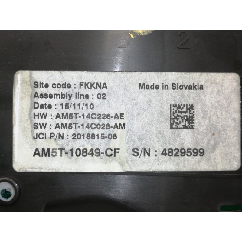 Recambio de cuadro instrumentos para ford c-max titanium referencia OEM IAM AM5T10849CF AM5T14C226AE AM5T14C026AM