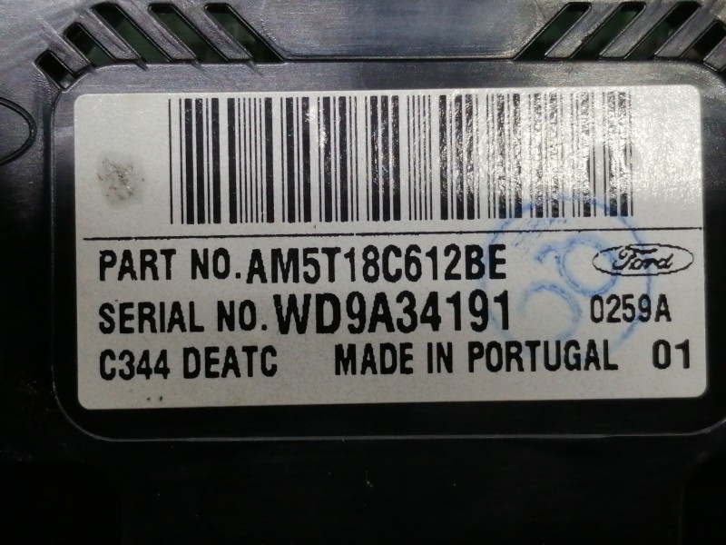 Recambio de mando calefaccion / aire acondicionado para ford c-max titanium referencia OEM IAM AM5T18C612BE WD9A34191 