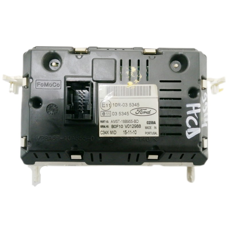 Recambio de pantalla multifuncion para ford c-max titanium referencia OEM IAM AM5T18B955BD VP8A6F10A855D 