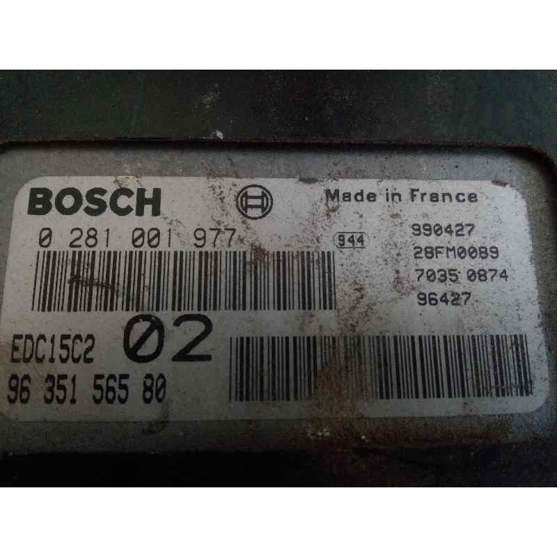 Recambio de centralita motor uce para peugeot 406 berlina (s1/s2) srdt referencia OEM IAM 0281001977  