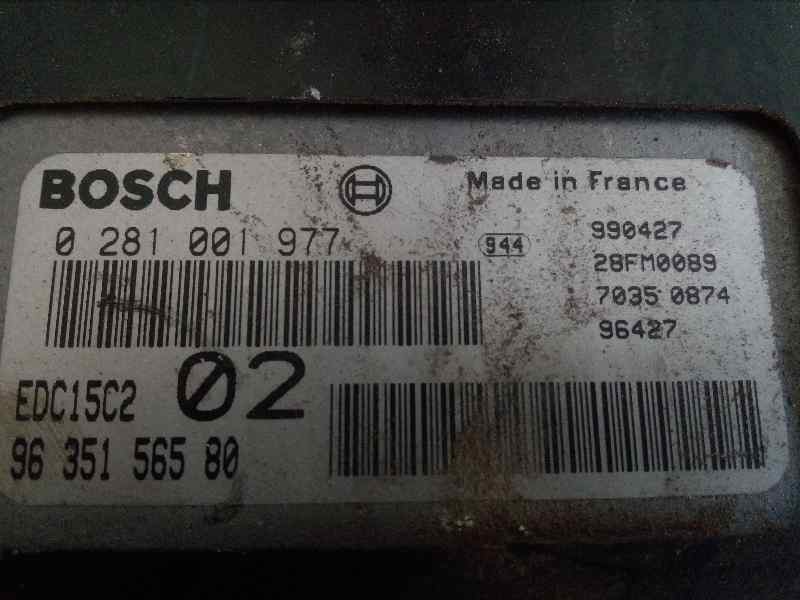 Recambio de centralita motor uce para peugeot 406 berlina (s1/s2) srdt referencia OEM IAM 0281001977  