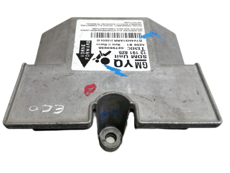 Recambio de centralita airbag para opel astra h berlina enjoy referencia OEM IAM 13191825 327963935 TEMIC