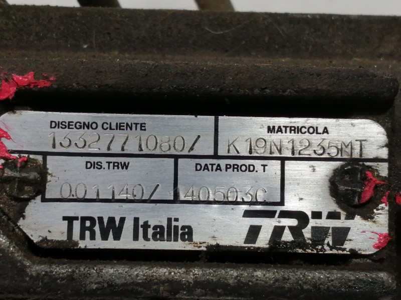 Recambio de cremallera direccion para citroën c8 2.0 16v sx automático referencia OEM IAM 1332771080  