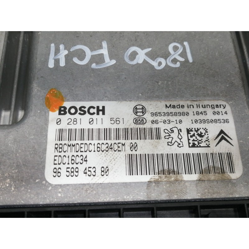 Recambio de centralita motor uce para citroën c5 berlina collection referencia OEM IAM 0281011561  