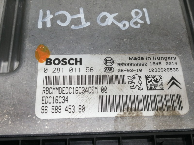 Recambio de centralita motor uce para citroën c5 berlina collection referencia OEM IAM 0281011561  