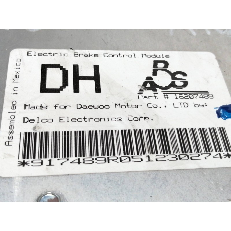 Recambio de centralita abs para daewoo aranos cd referencia OEM IAM 16207489  