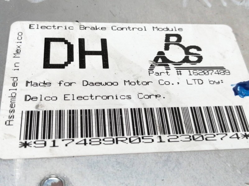 Recambio de centralita abs para daewoo aranos cd referencia OEM IAM 16207489  