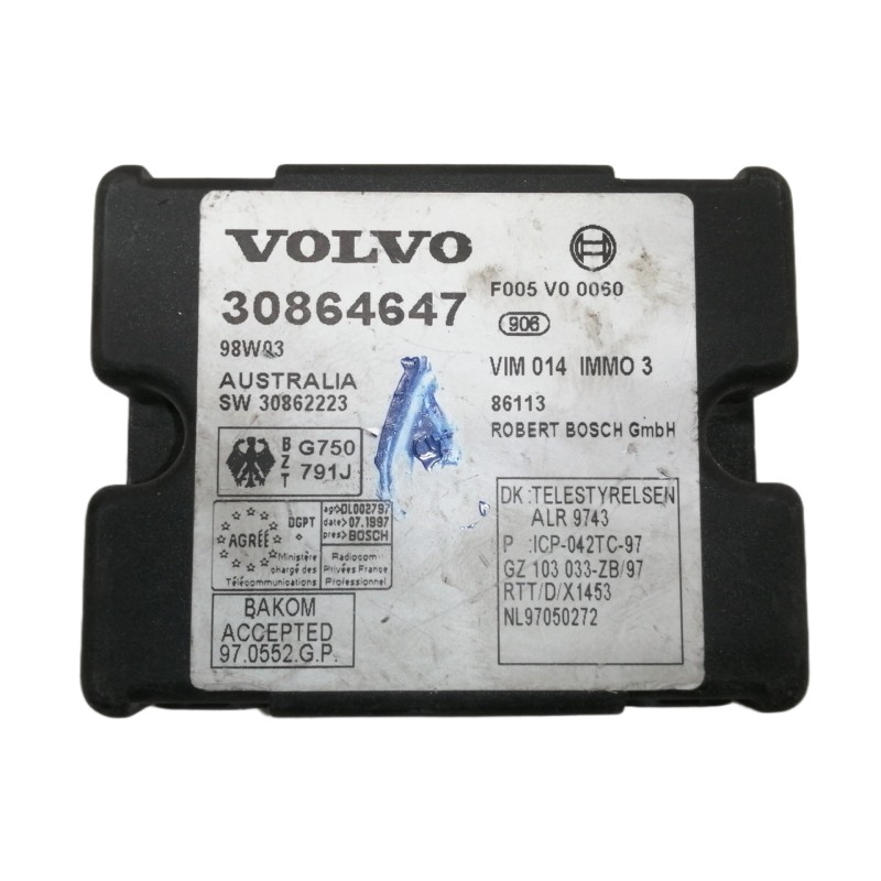 Recambio de modulo electronico para volvo v40 familiar 1.9 d referencia OEM IAM 30864647 30862223 F005V00060 