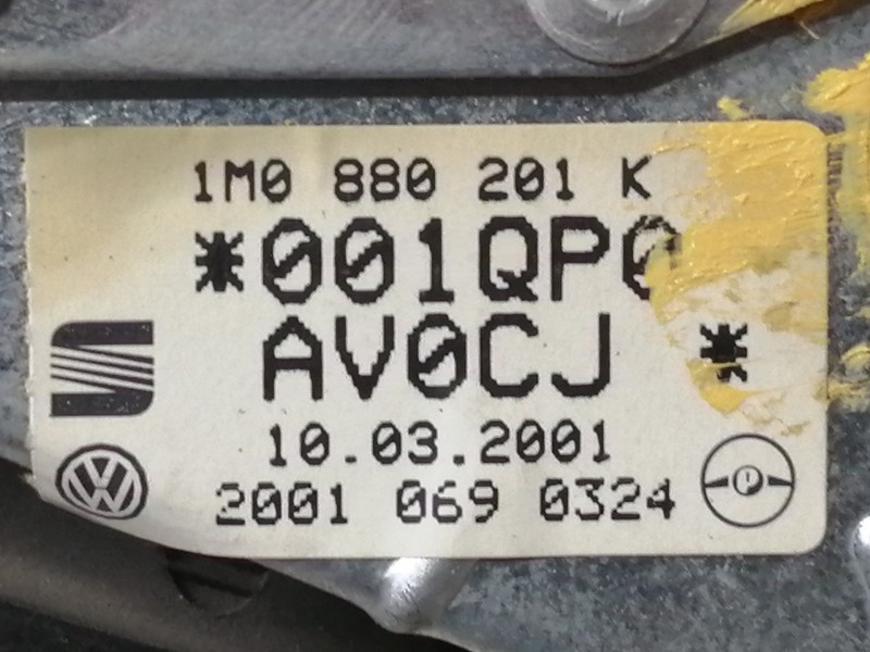 Recambio de airbag delantero izquierdo para seat toledo (1m2) 1.9 tdi referencia OEM IAM 1M0880201K  